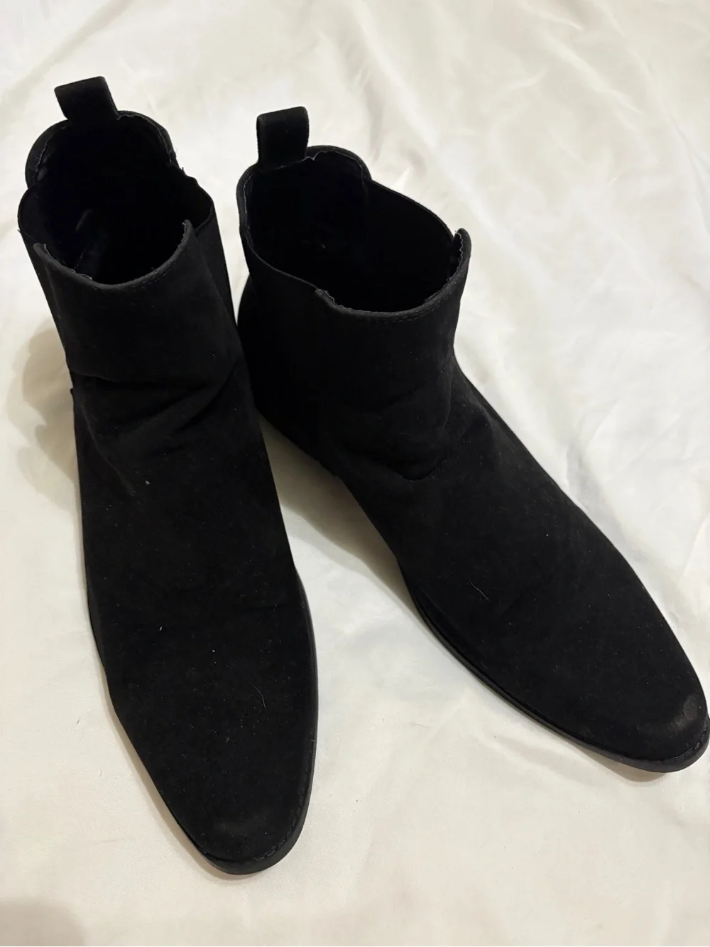 ASOS black suede